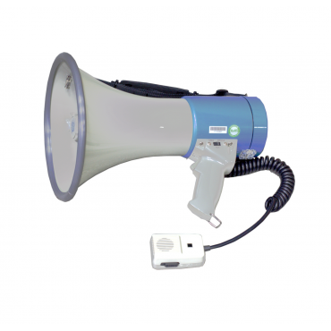Ручной громкоговоритель (мегафон) SHOW ER-66SW с выносным микрофоном, мощность - 25 Вт