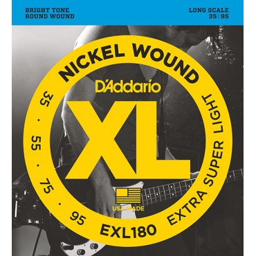 D'Addario EXL180 - Струны БАС-гитары, xsuper/soft , 35-95