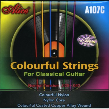 Alice AC107C-N Комплект струн для классической гитары, нейлон, медь,						
