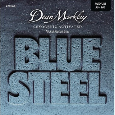Dean Markley DM2676A Blue Steel NPS Комплект струн для бас-гитары, никелированные, 50-105, 
