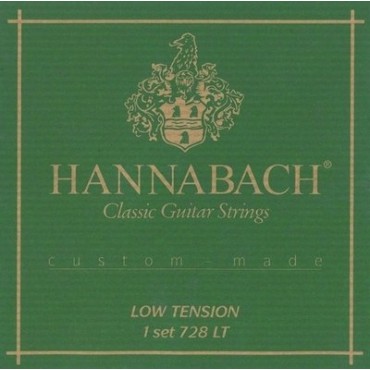 Hannabach 728LTC CARBON Custom Made Комплект струн для классической гитары, карбон/посеребренные