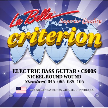La Bella C900S Criterion Комплект струн для 4-струнной бас-гитары 45-105