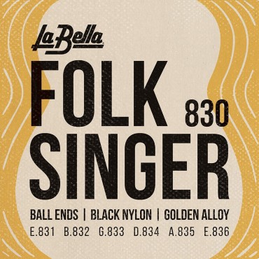 La Bella 830 Folksinger Комплект струн для классической гитары с наконечником 