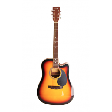 Акустическая гитара HOMAGE LF-4121C-SB, санберст, с вырезом