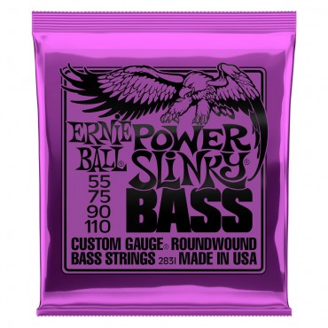 Ernie Ball 2831 струны для бас-гитары Nickel Wound Bass Power Slinky (55-75-90-110)							
