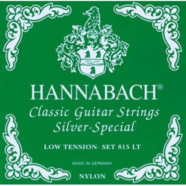 Hannabach 815LT Green SILVER SPECIAL Струны для классической гитары слабого натяжения. 