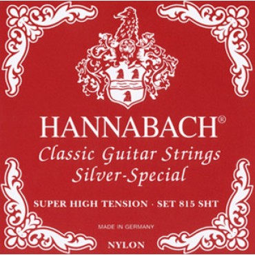 Hannabach 815SHT Red SILVER SPECIAL Струны для классической гитары супер сильного натяжения.