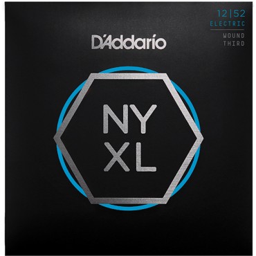 D'Addario NYXL1252W NYXL Комплект струн для электрогитары, 12-52
