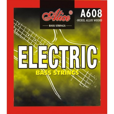 Alice A608(5)-M Medium Комплект струн 5-стр бас-гитары, сталь/сплав никеля, 045-130/лютнер/1/