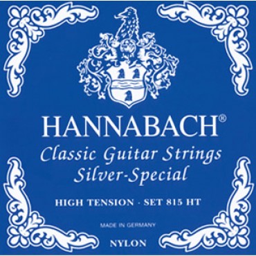 Hannabach 815HT Blue SILVER SPECIAL Струны для классической гитары сильного натяжения. 