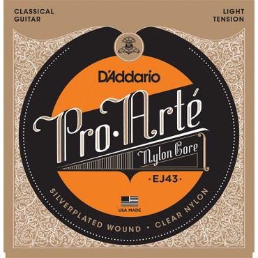 D`Addario EJ43 PRO ARTE Струны для классической гитары нейлоновые Light