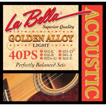 La Bella 40PS Light Струны для акустической гитары