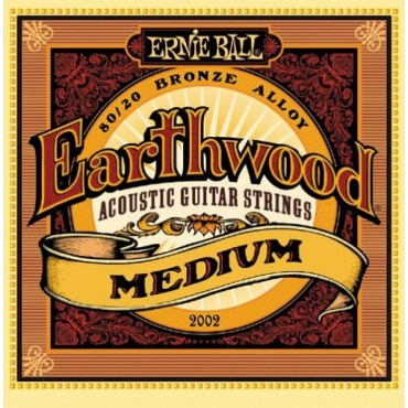 Ernie Ball 2002 струны для акуст.гитары Earthwood 80/20 Bronze Medium (13-17-26-34-46-56)