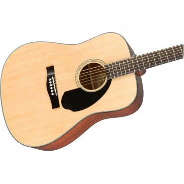 FENDER CD-60S NAT акустическая гитара, топ - массив ели, цвет натуральный