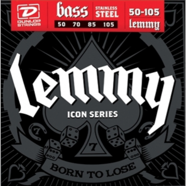 Комплект струн для бас-гитары Dunlop LKS50105 Lemmy Signature, нерж.сталь, 50-105