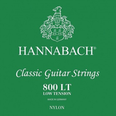 Hannabach 800LT Green SILVER PLATED Струны для классической гитары слабого натяжения