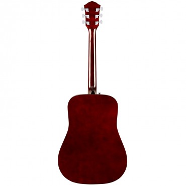 FENDER FA-125 Dreadnought Acoustic, Natural акустическая гитара, цвет натуральный, задняя дека и обе