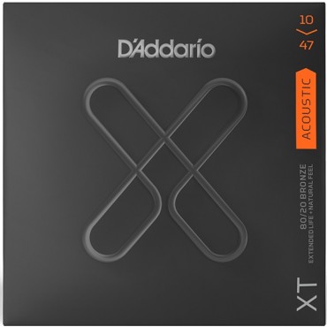 D'Addario XTABR1047 XT Комплект струн для акустической гитары 10-47