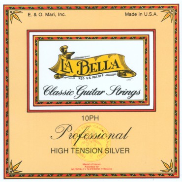 La Bella 10PH Комплект профессиональных струн высокого натяжения для классической гитары. 