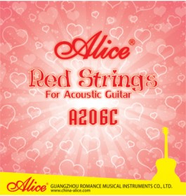 Alice A206C-SL Super Light Комплект струн для акустической гитары. красная медь, 11-52/лютнер/3/