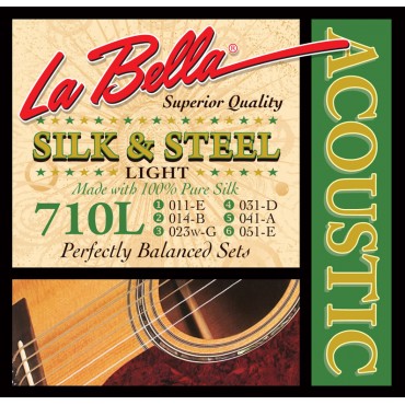 La Bella 710L Комплект струн для акустической гитары 